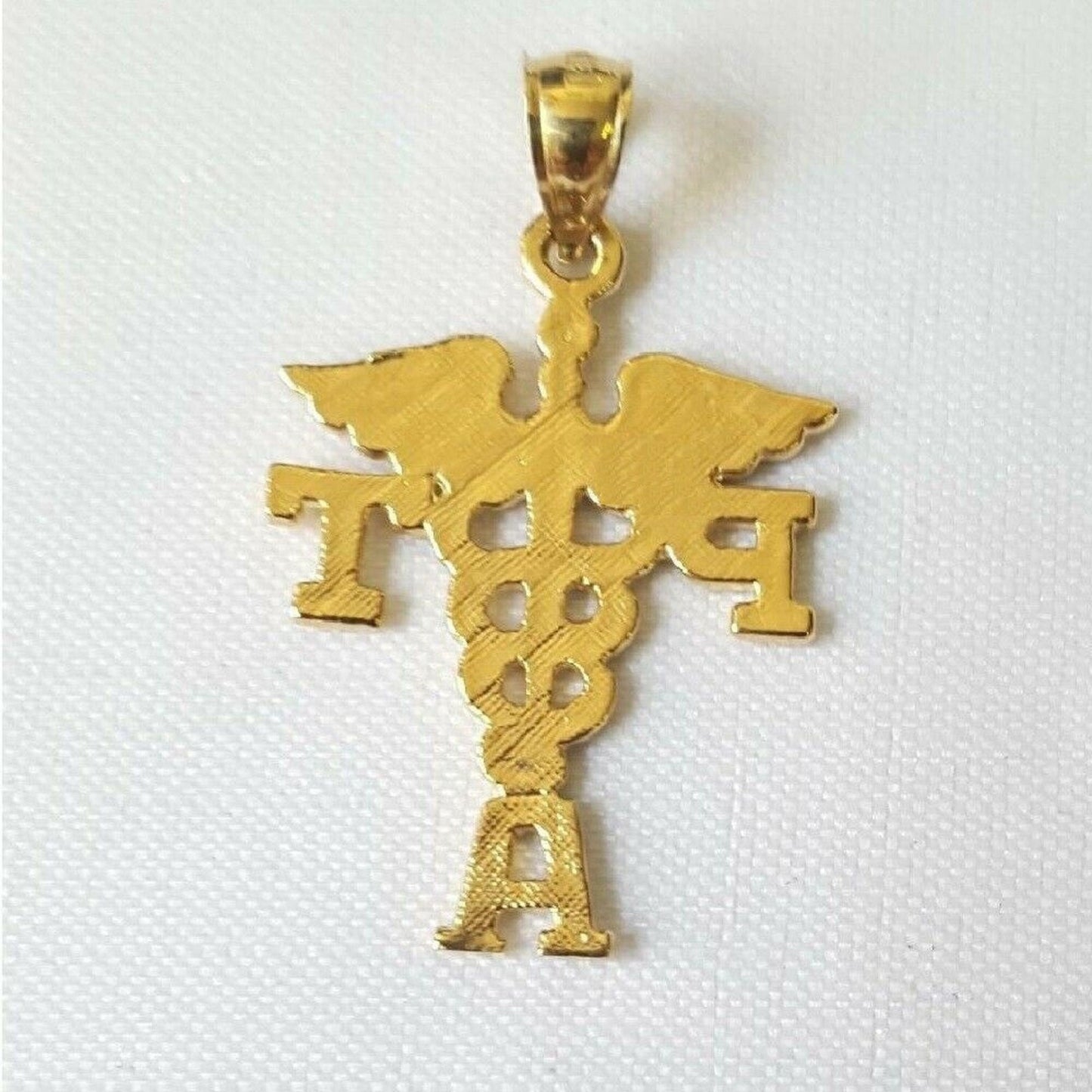 14K Yellow Gold PTA Physical Therapist Assistant Pendant