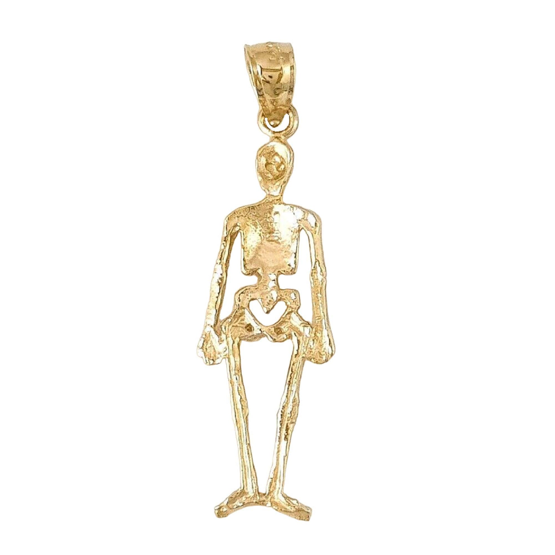 14K Yellow Gold Skeleton Pendant