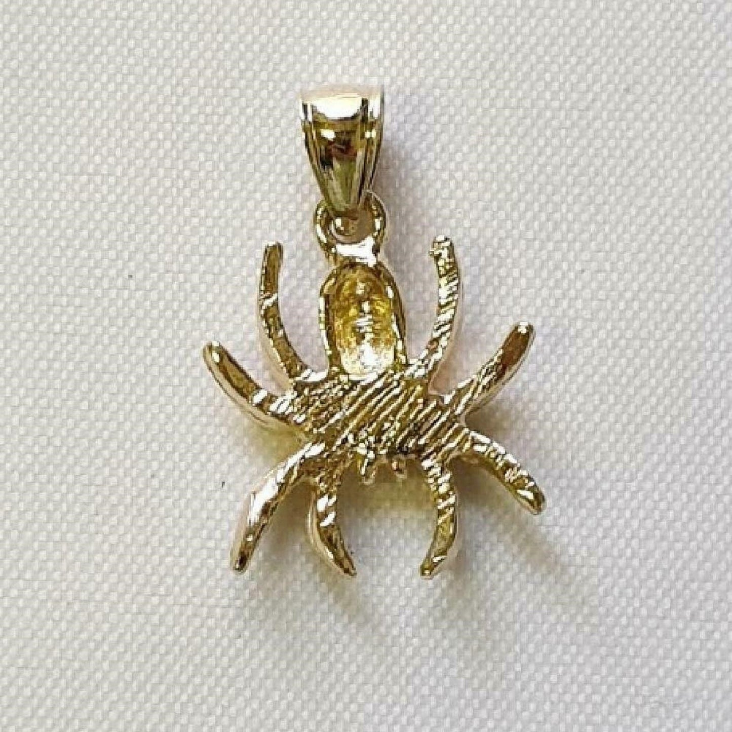 14K Yellow Gold Spider Pendant