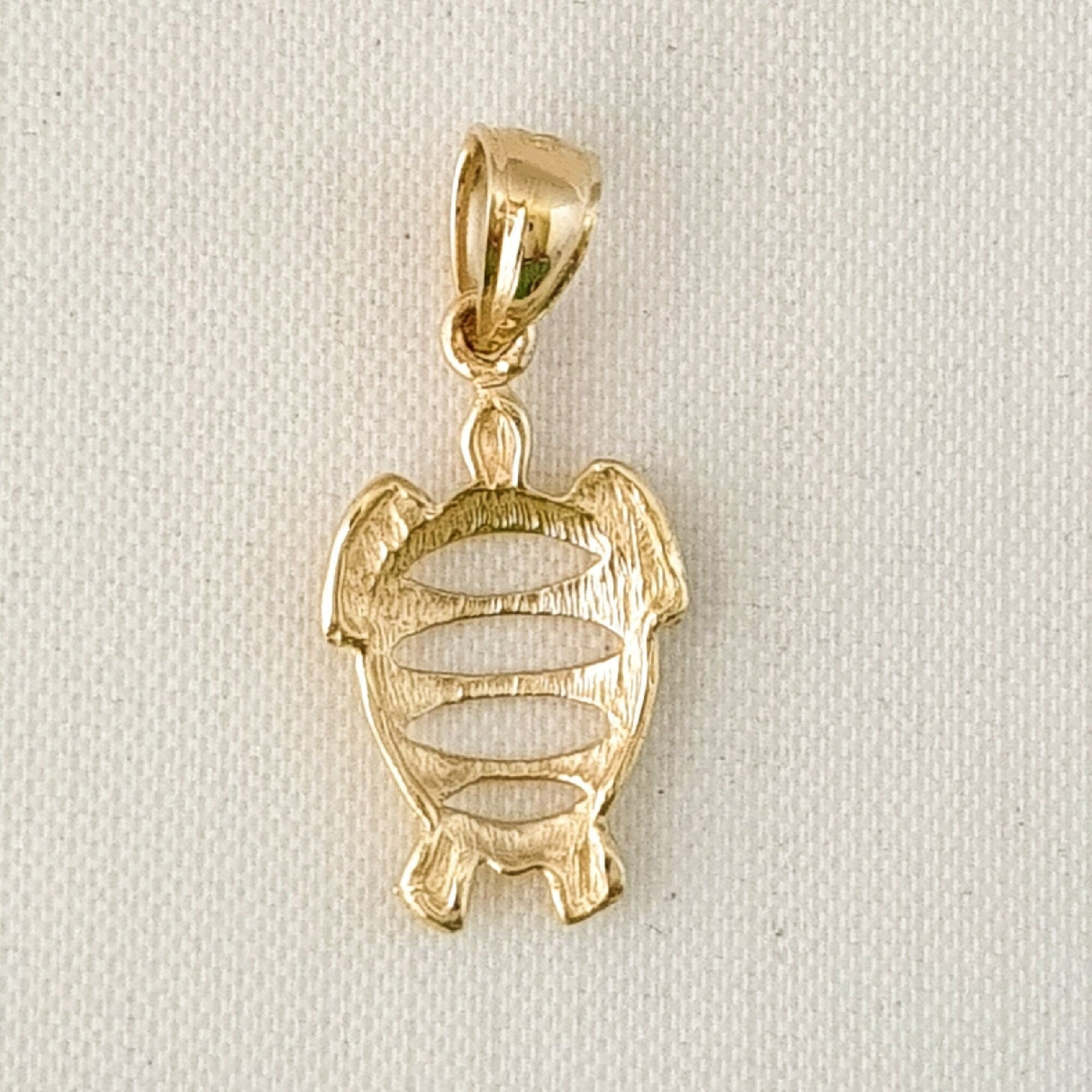 14K Yellow Gold Turtle Pendant