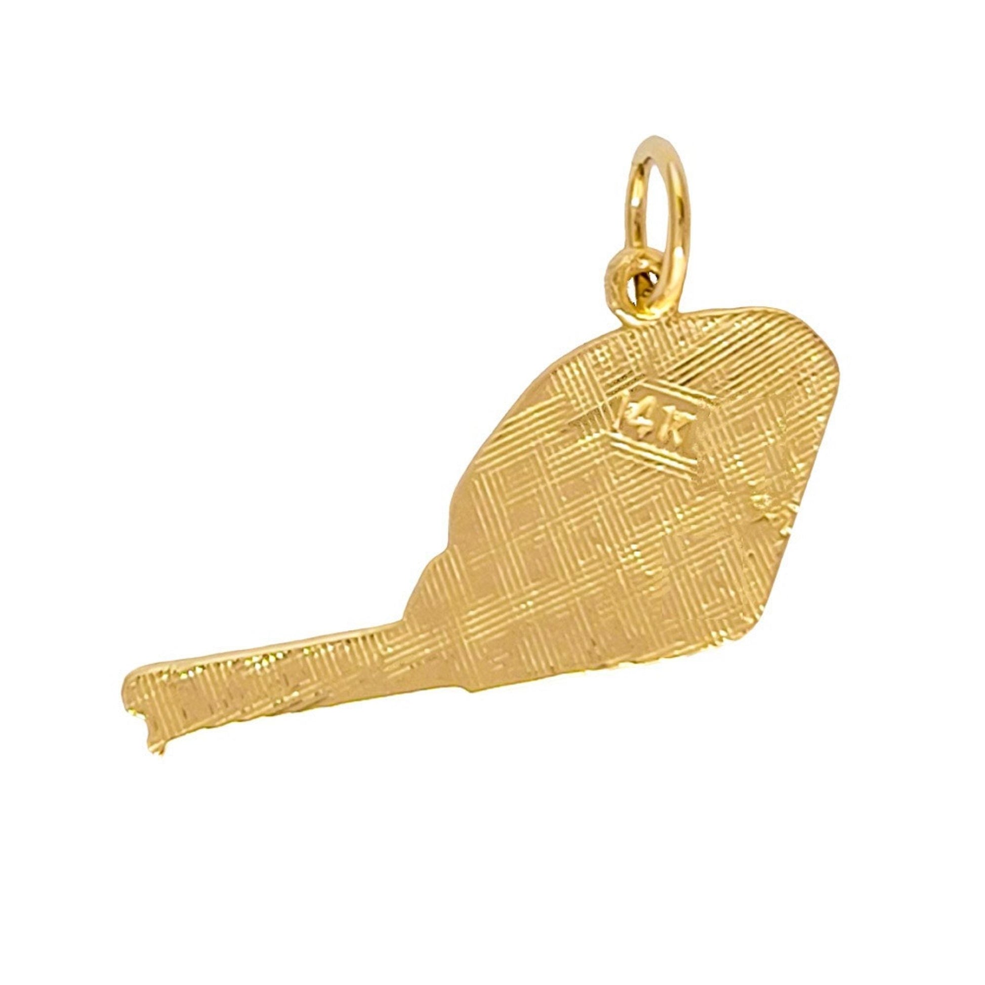 14k Yellow Gold Tape Measure Pendant