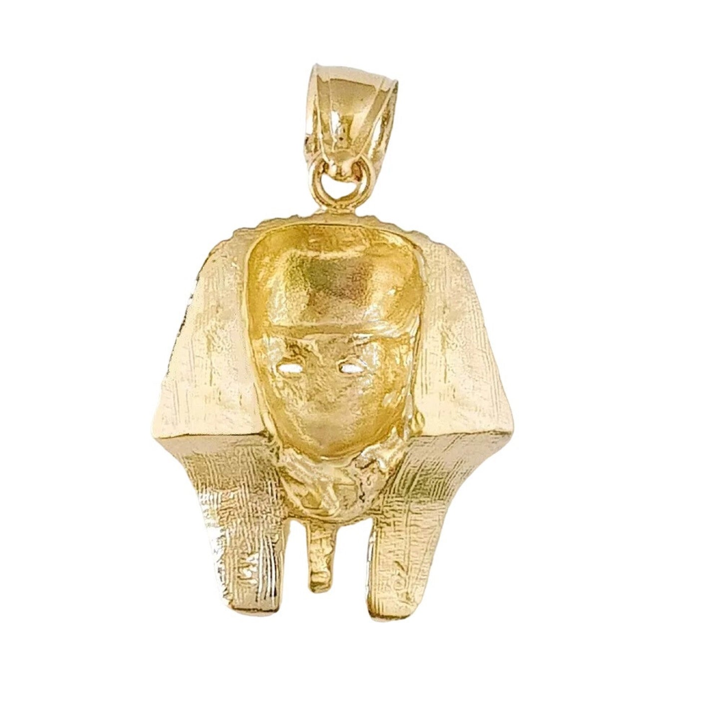 14K Yellow Gold Egyptian KING TUT PHARAOH Pendant
