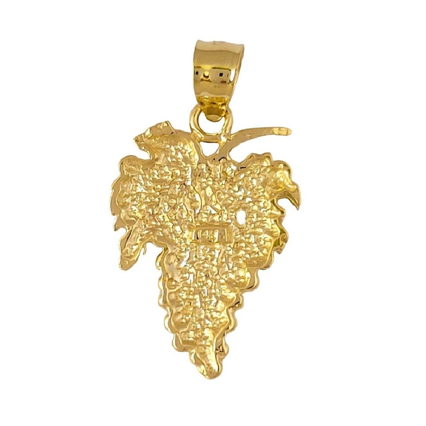 14K Yellow Gold Grapes Pendant