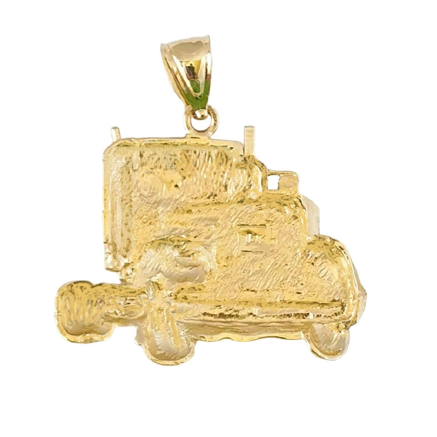 14K Yellow Gold TRUCK Large Pendant