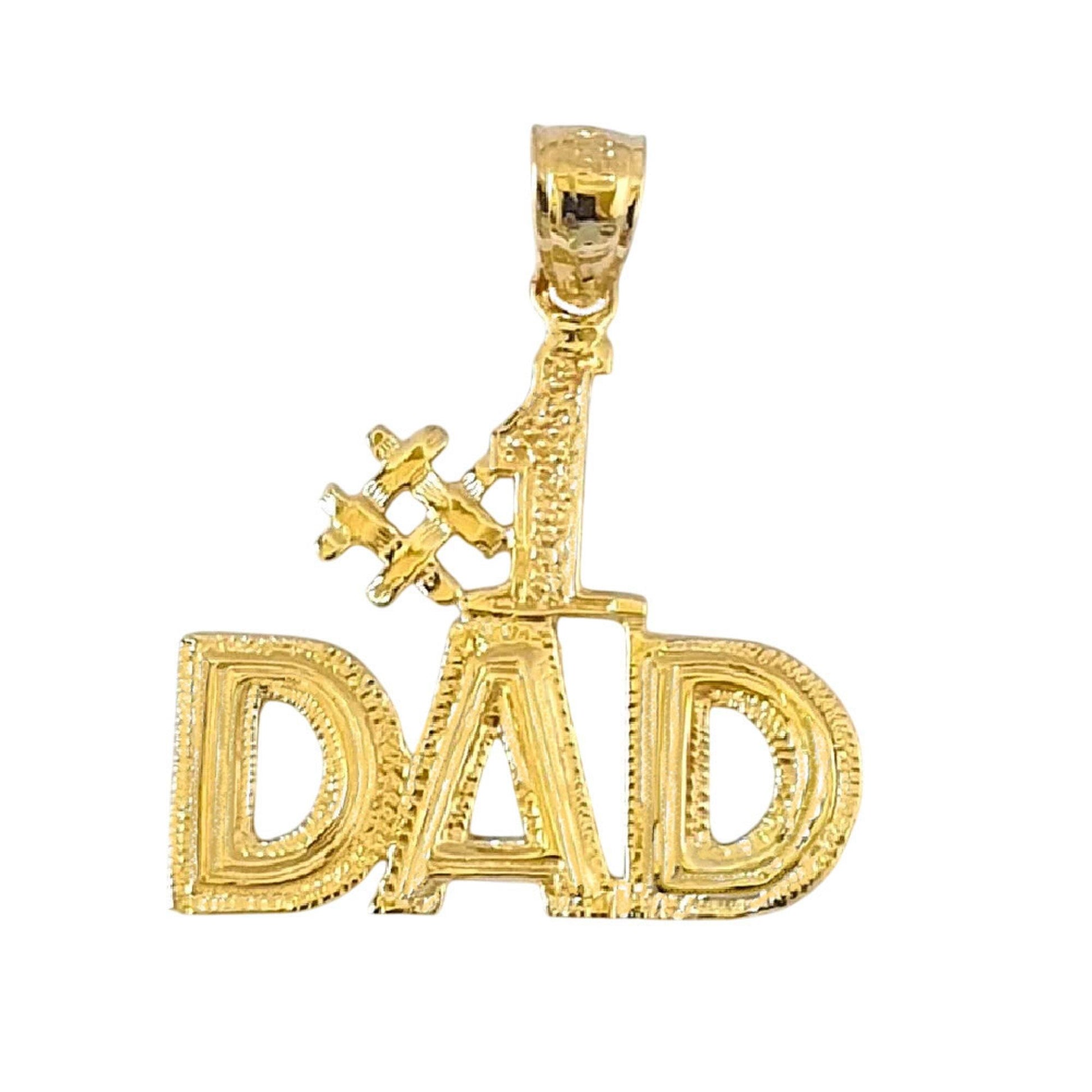 14K Yellow Gold #1 DAD Pendant