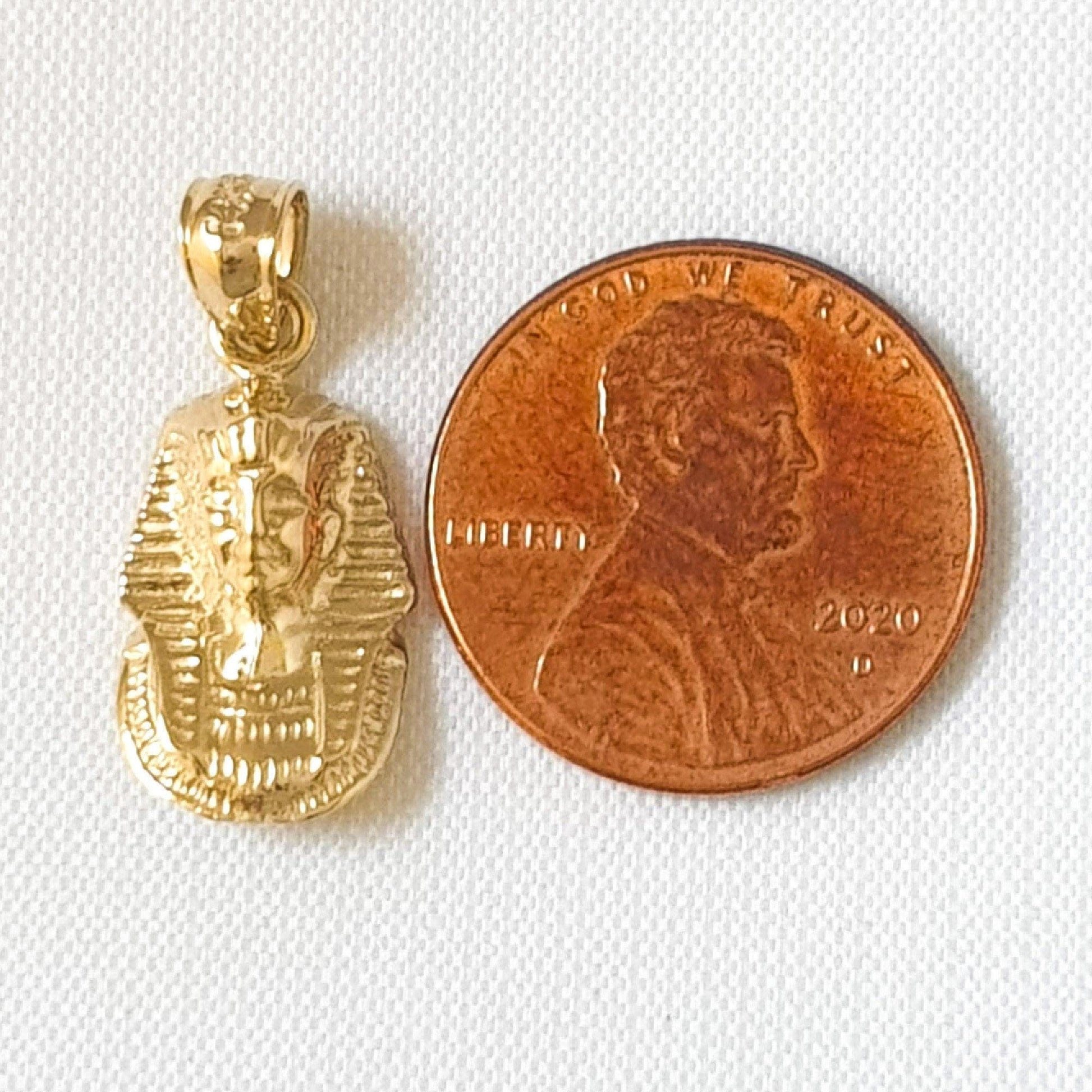 14K Yellow Gold King Tut Pendant