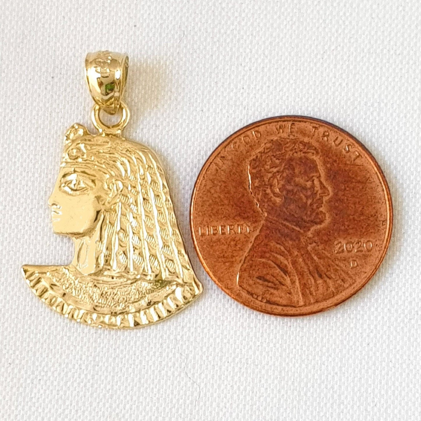 14K Yellow Gold King Tut Pendant