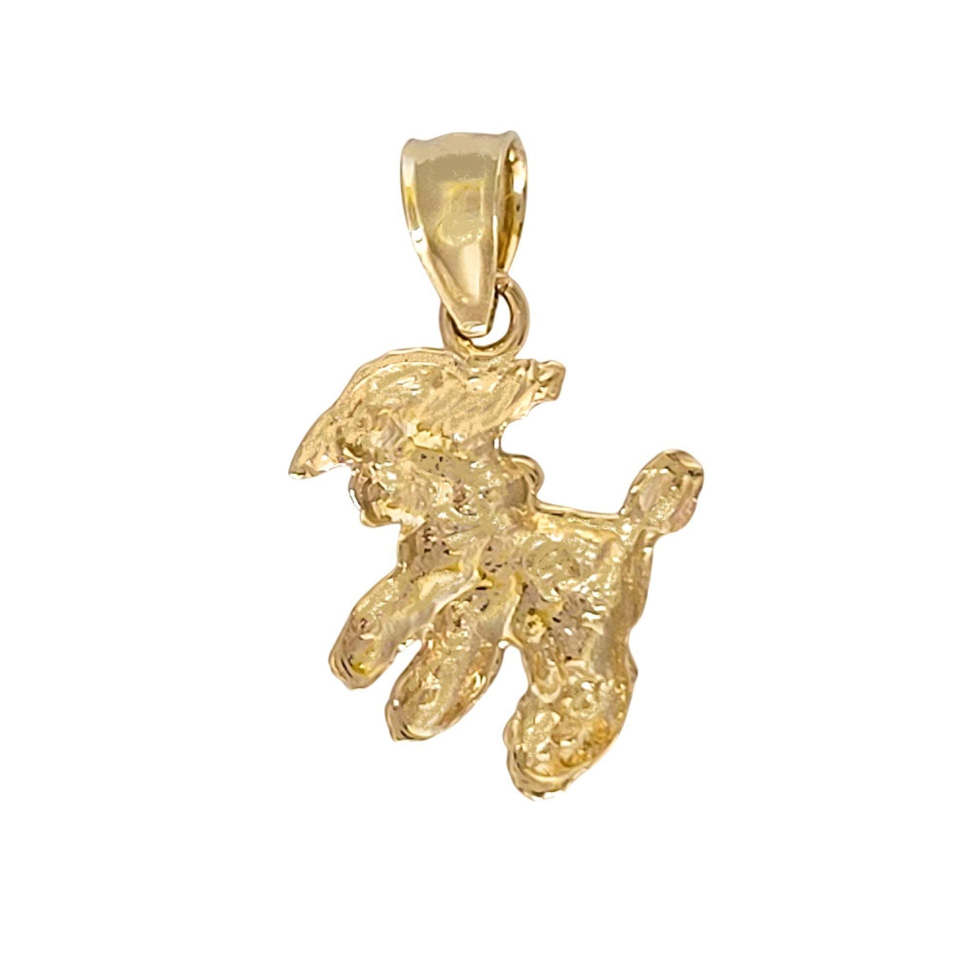 14K Yellow Gold Sheep Pendant Charm