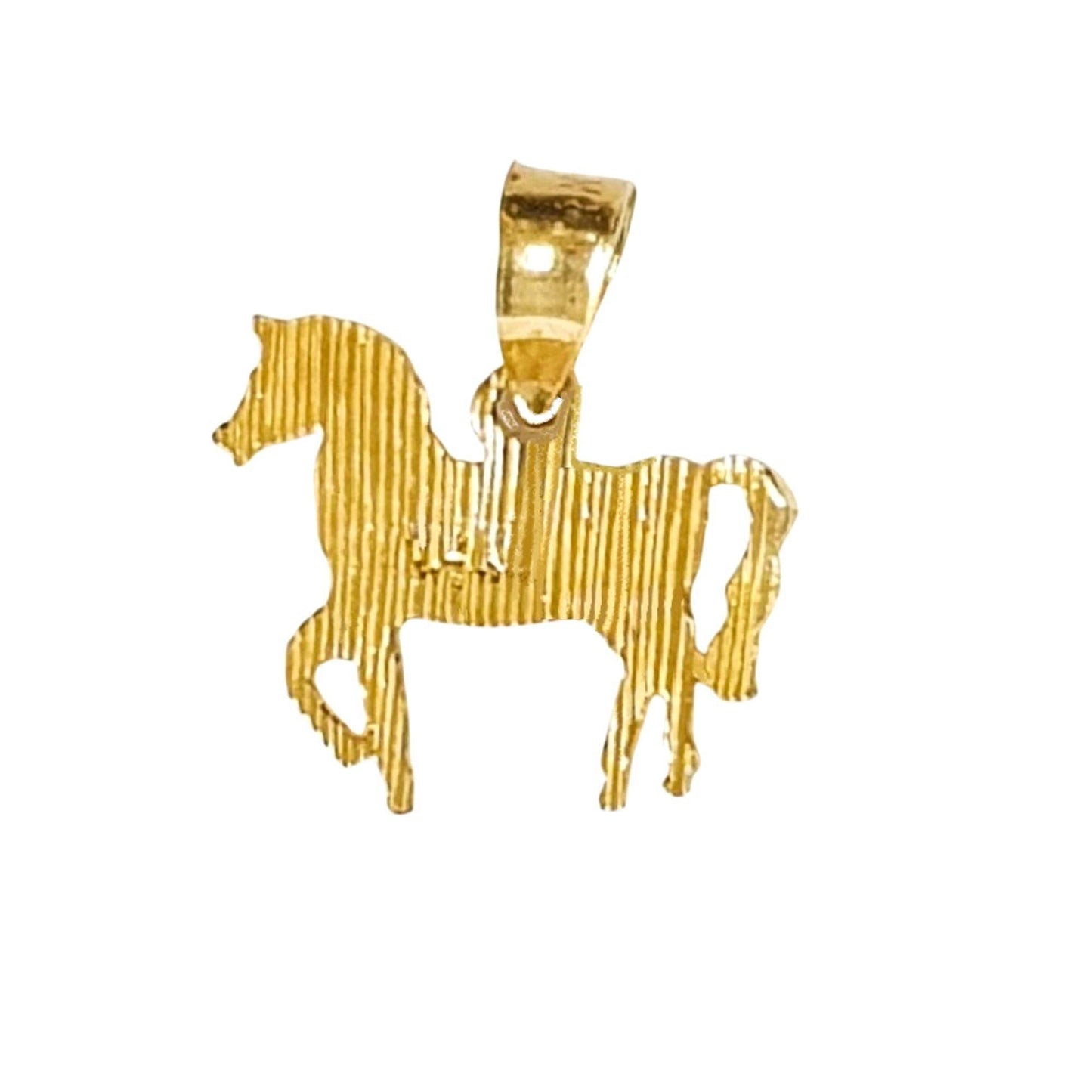 14K Yellow Gold HORSE Small Pendant Charm