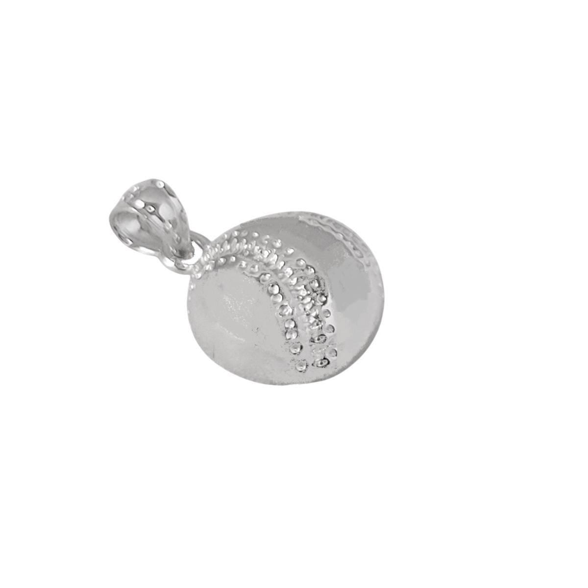 925 Sterling Silver Necklace w/ Baseball Pendant Charm