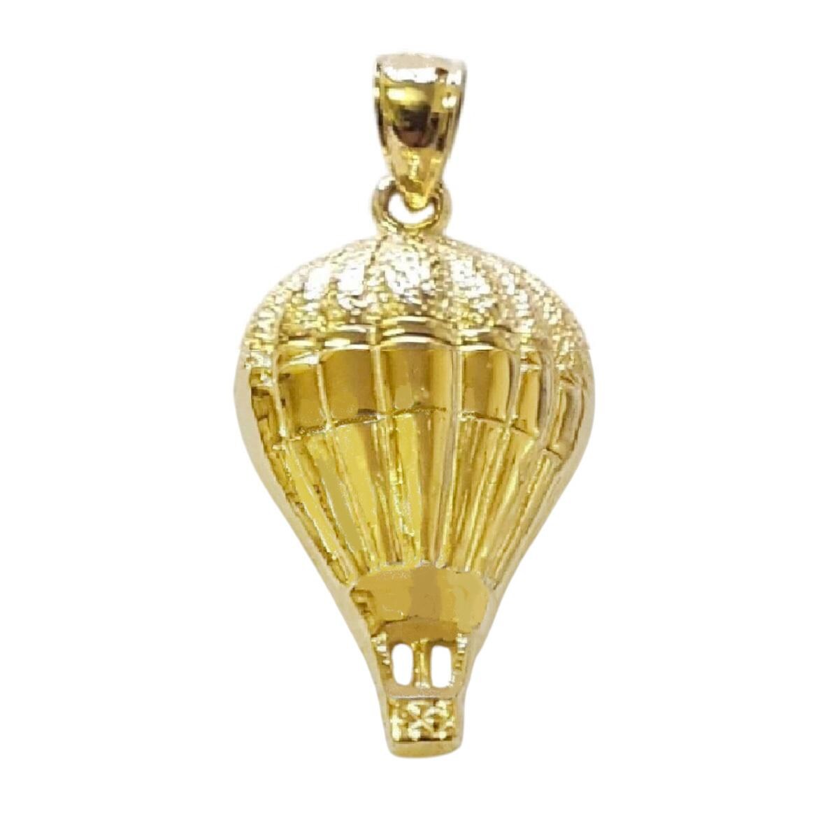 14K Yellow Gold Hot Air Balloon Pendant