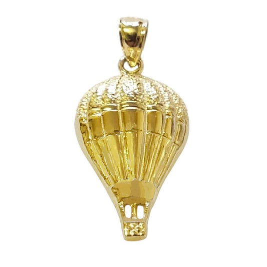 14K Yellow Gold Hot Air Balloon Pendant
