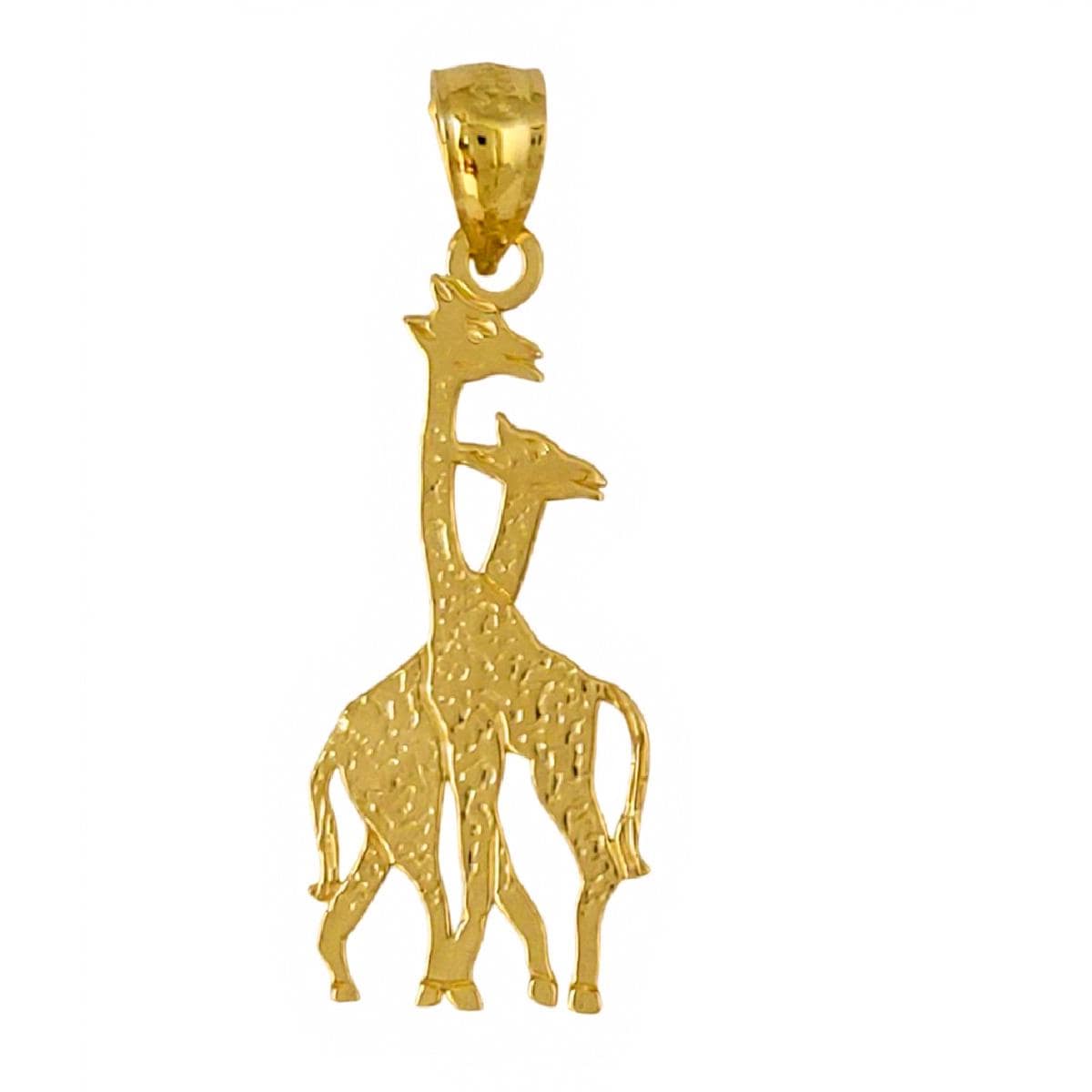 14K Yellow Gold Giraffe Pendant