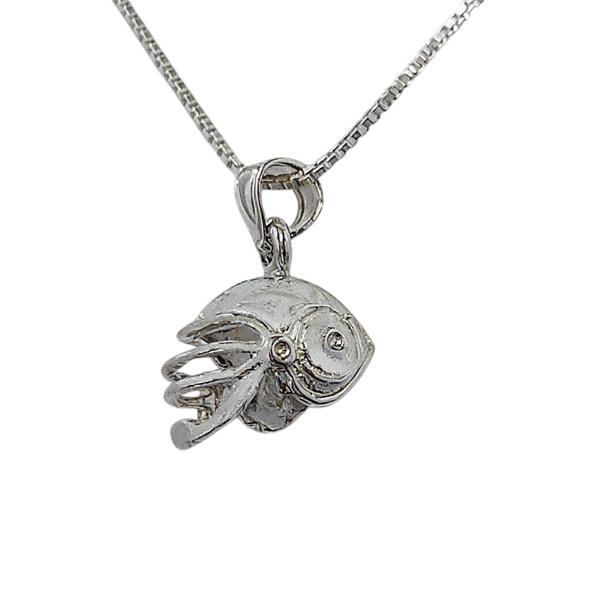 925 Sterling Silver Necklace w/ Football Helmet 3D (3 Dimensional) Pendant Charm