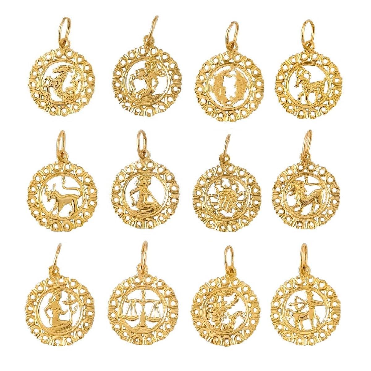 Any One 14k Yellow Gold ZODIAC Pendant