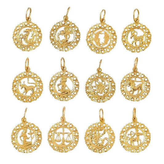 Any One 14k Yellow Gold ZODIAC Pendant