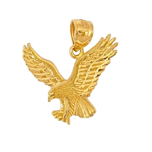 14K Yellow Gold Eagle Pendant
