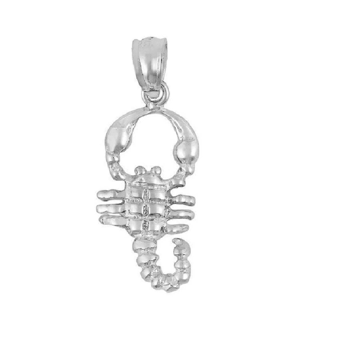 925 Sterling Silver Necklace w/ Scorpion Charm Pendant